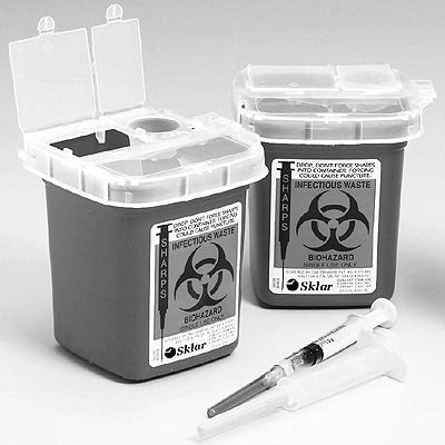 Sharps Container High Volume Size Red With Living Hinge Eight Gallon - 10-1273