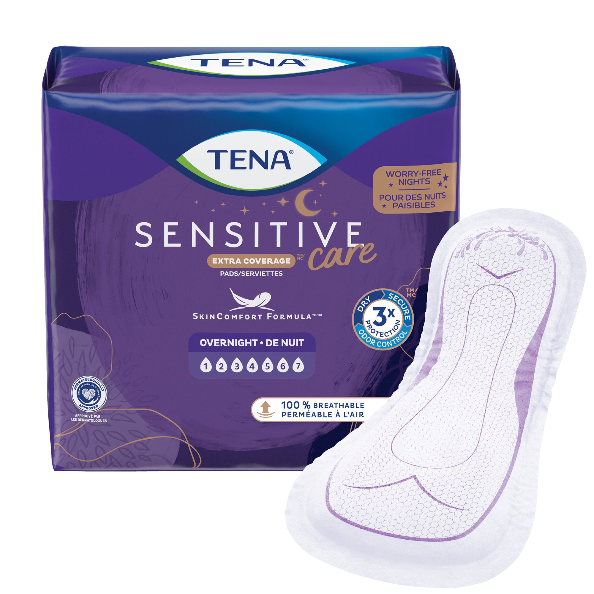 TENA® Sensitive Care Overnight Bladder Control Pads