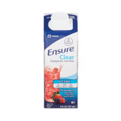 Ensure Clear Therapeutic Nutrition Mixed Berry Flavor Liquid 8 oz. Reclosable Carton