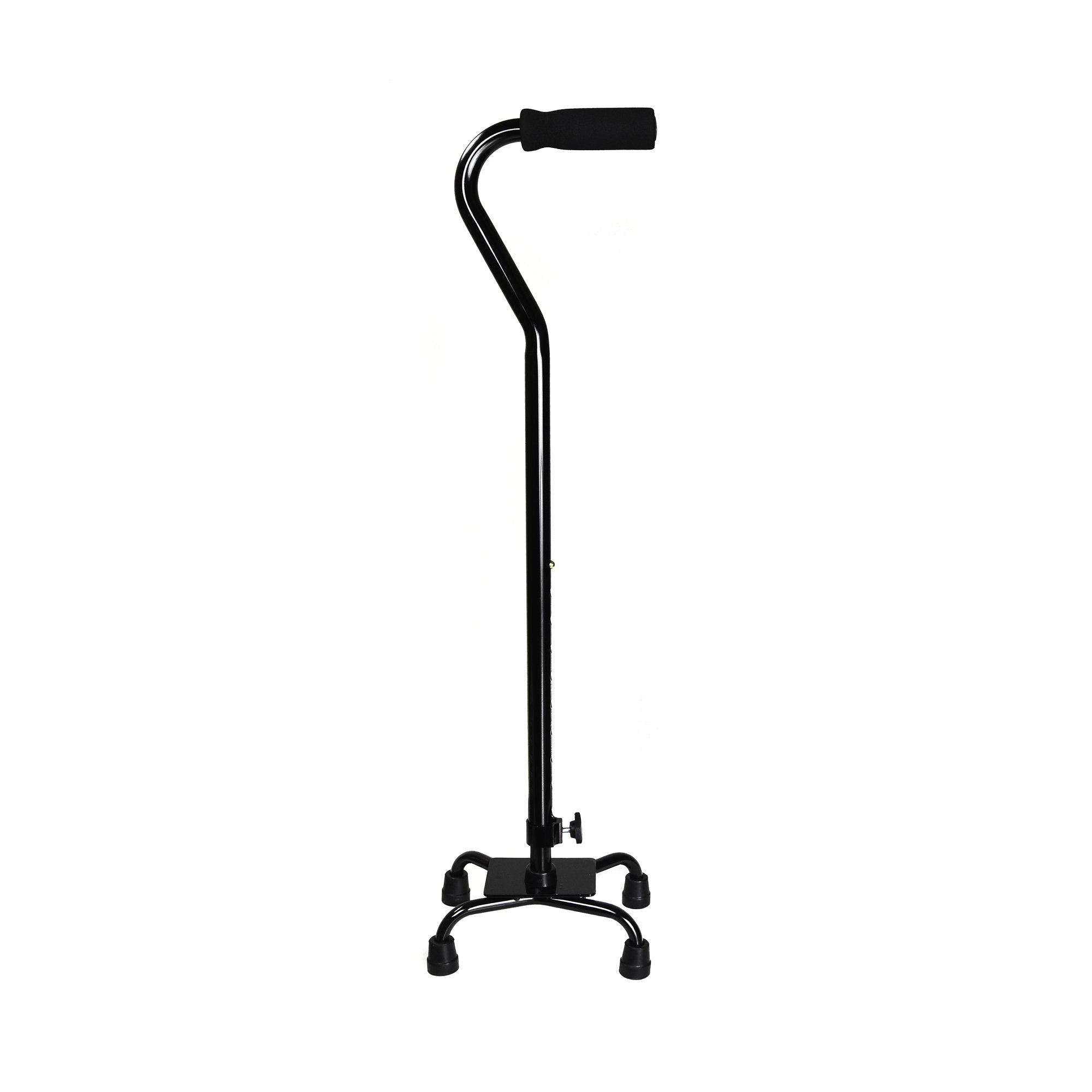 Small Base Quad Cane McKesson Steel 30 to 39 Inch Height Black 1 EACH