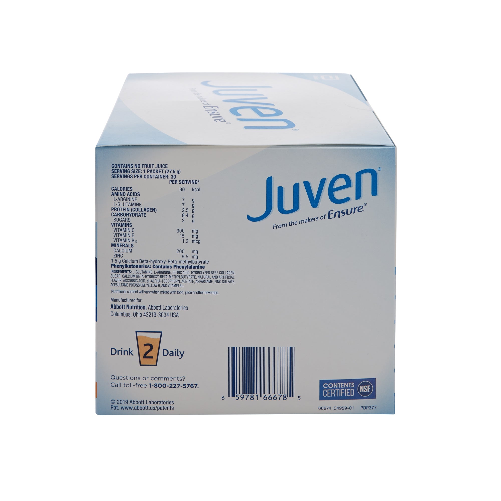 Juven Oral Supplement Orange Powder 0.97 oz. Individual Packet