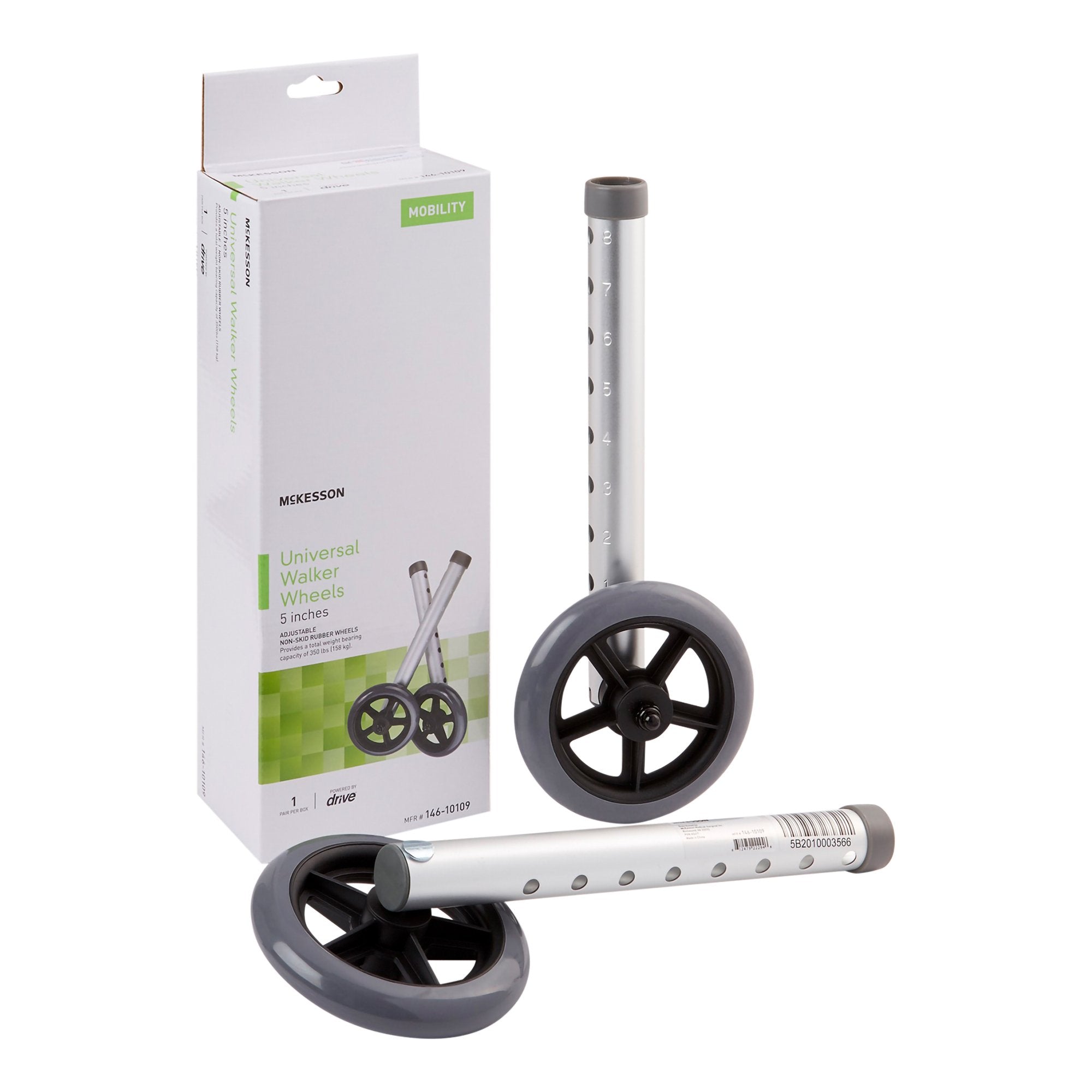 5 Inch Universal Walker Wheel Kit