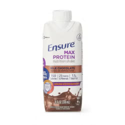 Ensure Max Protein Nutrition Shake Milk Chocolate Flavor Liquid 11 oz. Reclosable Carton