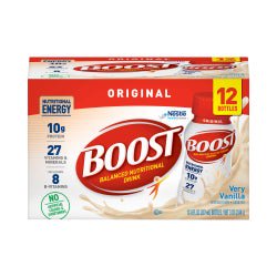 Boost Original Very Vanilla Flavor Liquid 8 oz. Bottle 12-Pack