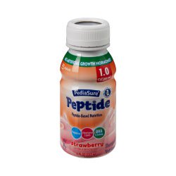 PediaSure® Peptide 1.0 Cal Strawberry Flavor 8 oz. Bottle Liquid