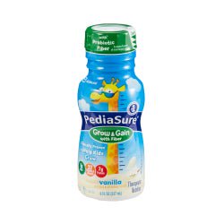 PediaSure® Grow & Gain with Fiber Vanilla Flavor 8 oz. Bottle Liquid