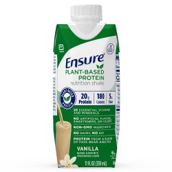 Ensure Plant Based Protein Nutrition Shake Vanilla Flavor Liquid 11 oz. Carton