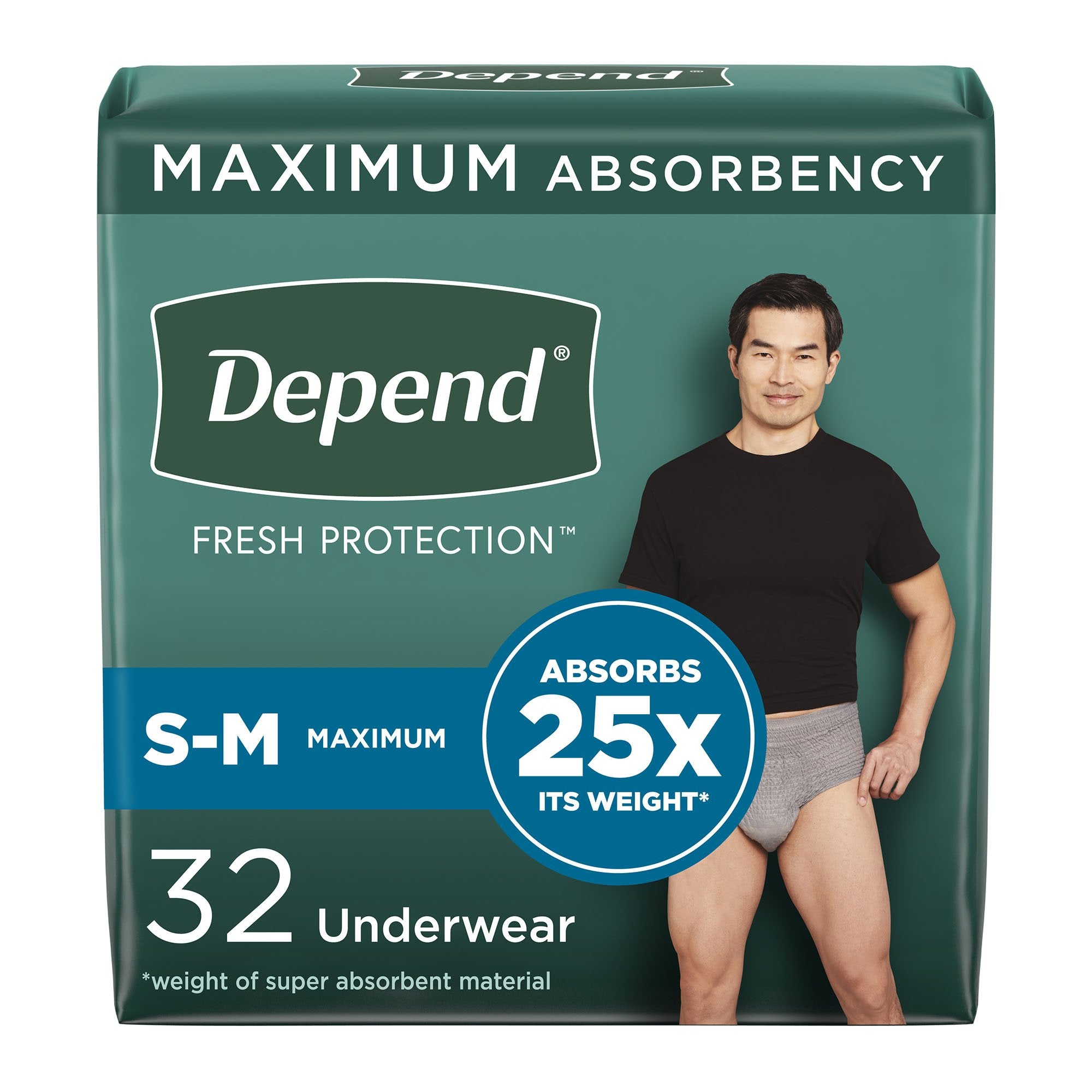 Depend® Fresh Protection Underwear for Men, Maximum Protection