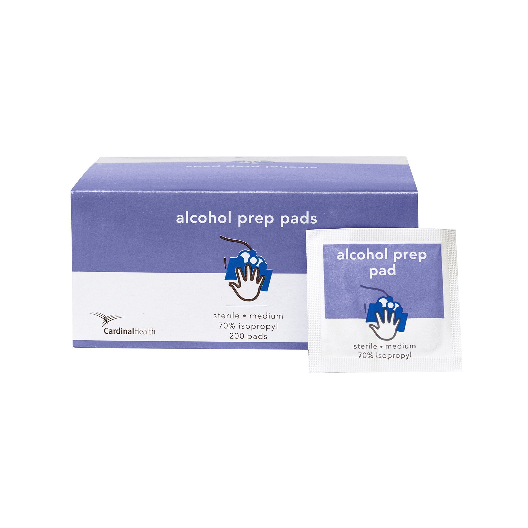 Cardinal Health™ Alcohol Prep Pad, 2-Ply LargeReplaces Webcol Wipes