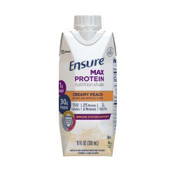 Ensure Max Protein Nutrition Shake Creamy Peach Flavor Liquid 11 oz. Reclosable Carton