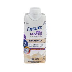 Ensure Max Protein Nutrition Shake French Vanilla Flavor Liquid 11 oz. Reclosable Carton