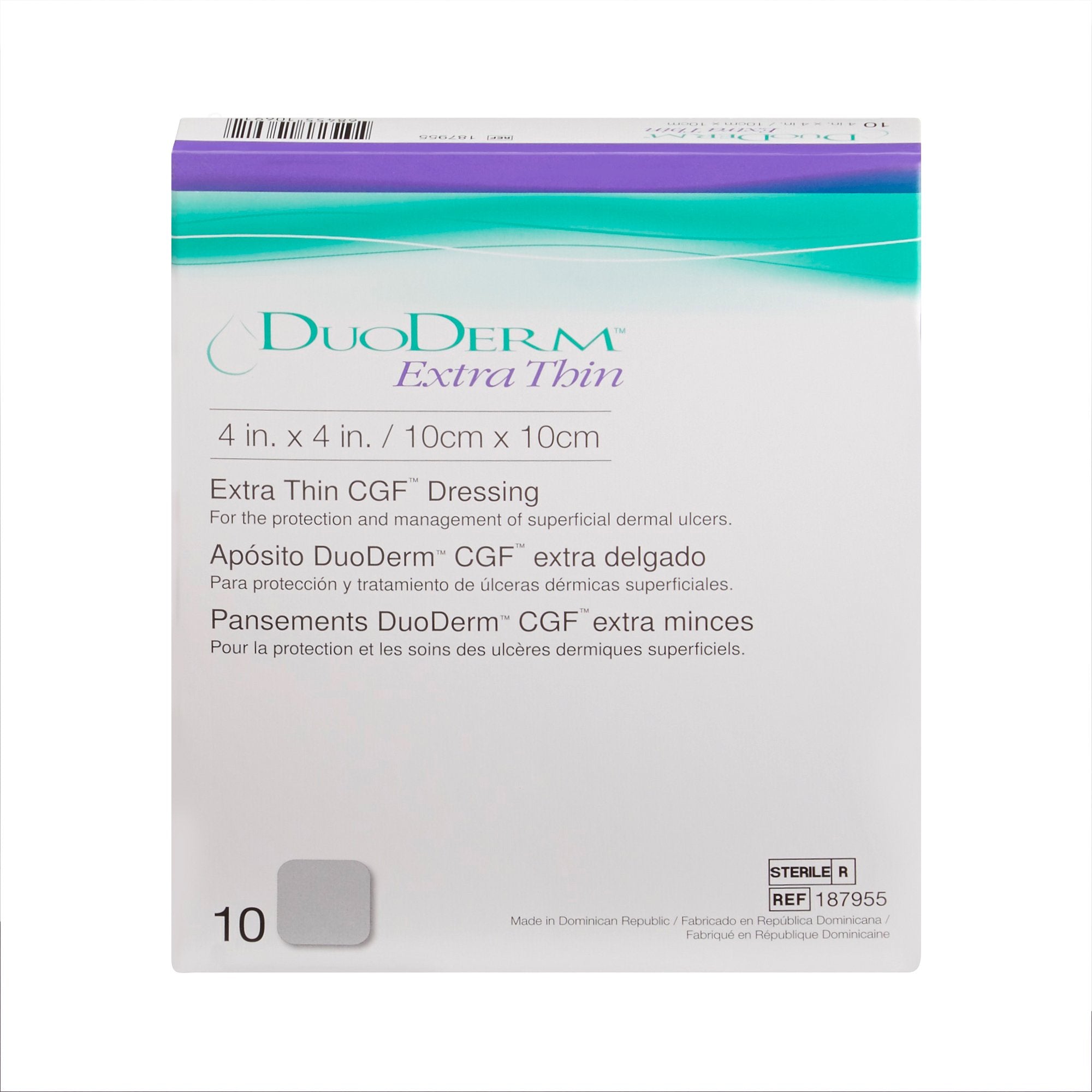 DuoDERM® Extra Thin CGF® Hydrocolloid Wound Dressing