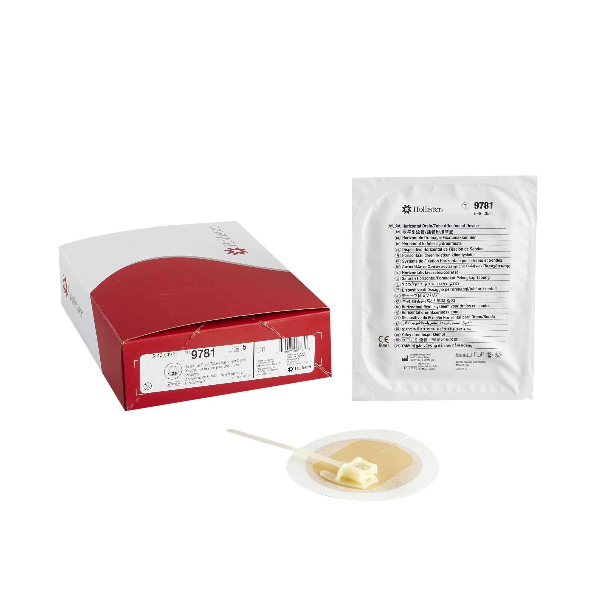 Horizontal Drain-Tube Attachment Device