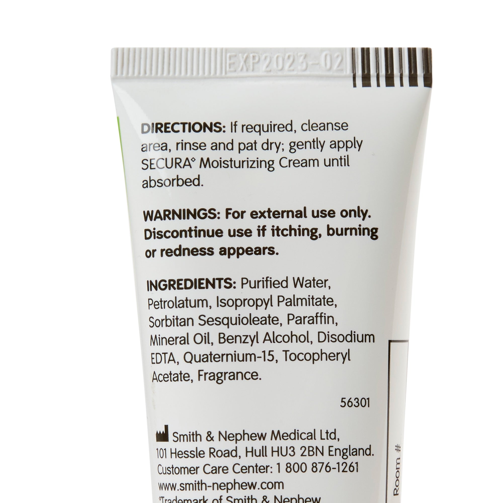 Secura™ Hand and Body Moisturizer Tube Unscented Cream