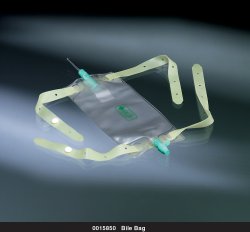 Bard Bile Bag with T-Tube Adaptor Latex Belts, Sterile