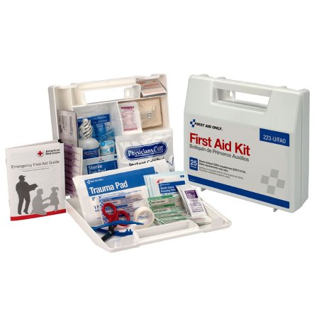 First Aid Kit 25 Person Plastic Case