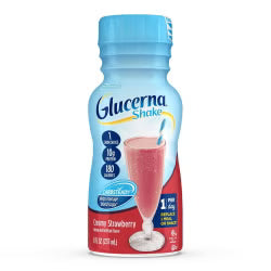 Glucerna® Original Shake Creamy Strawberry Flavor Liquid 8 oz. Bottle