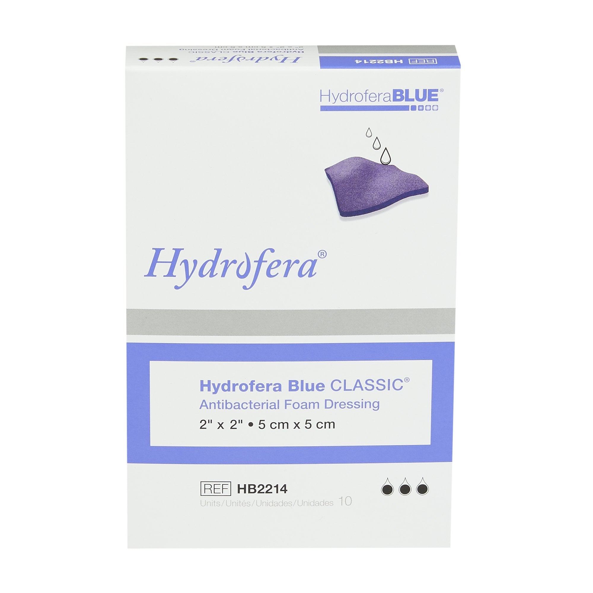 Hydrofera Blue® Classic Antibacterial Foam Dressing Without Border