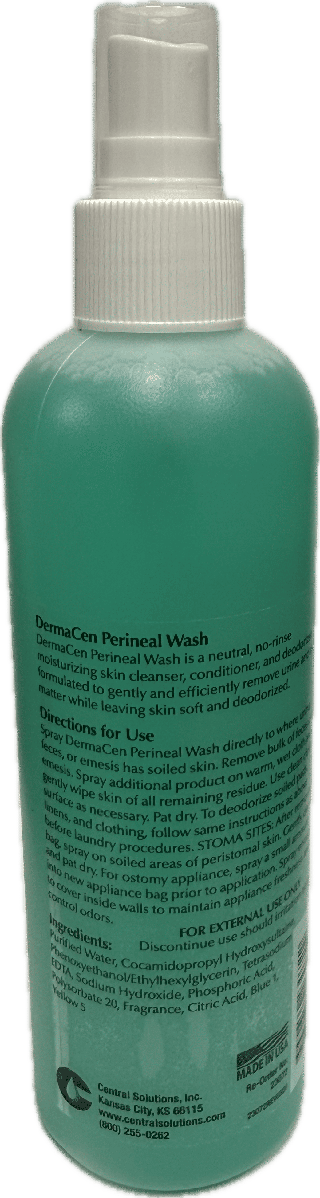 DermaCen No Rinse Perineal Wash and Ostomy Cleaner
