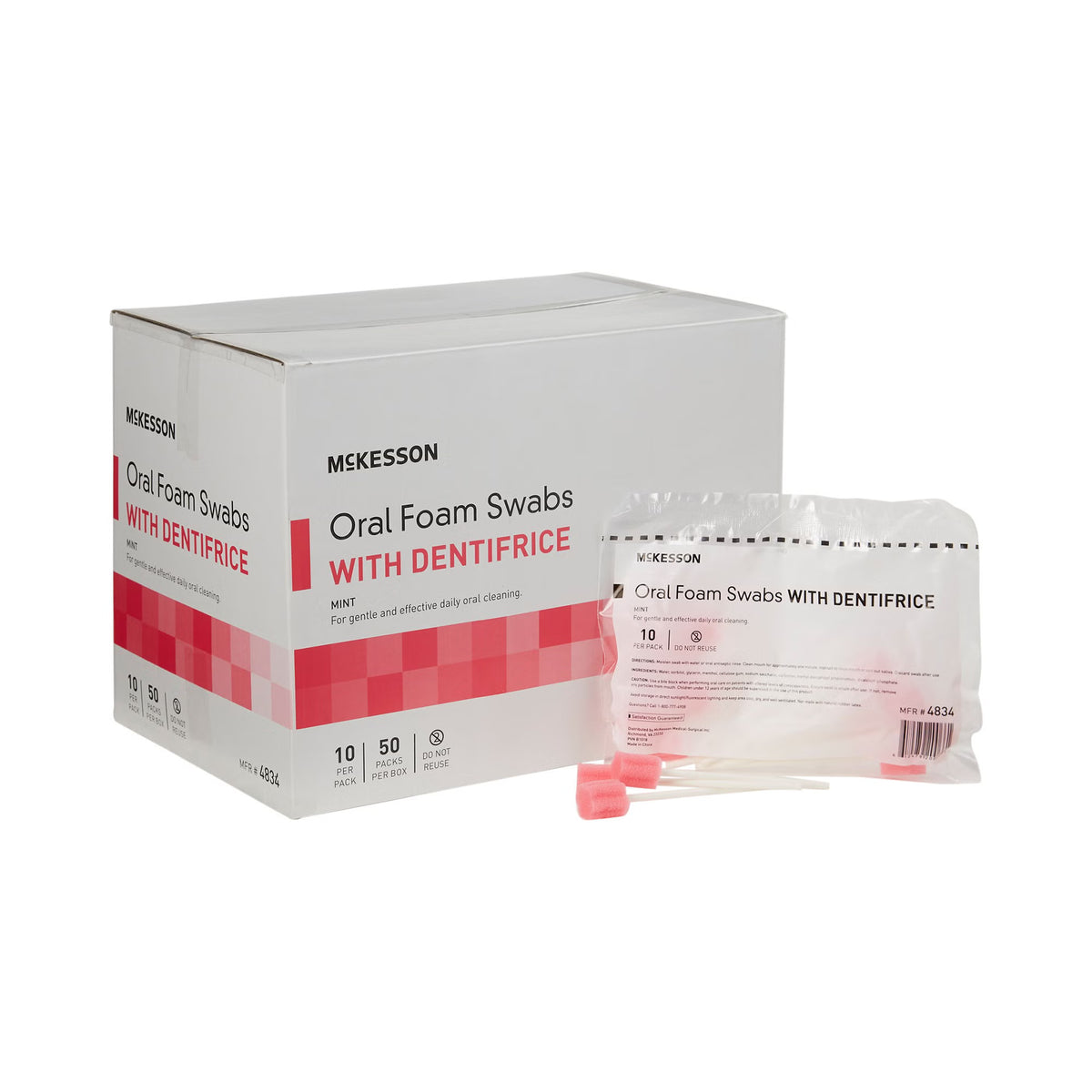 Hospital Grade Oral Foam Swabettes Mint Flavor