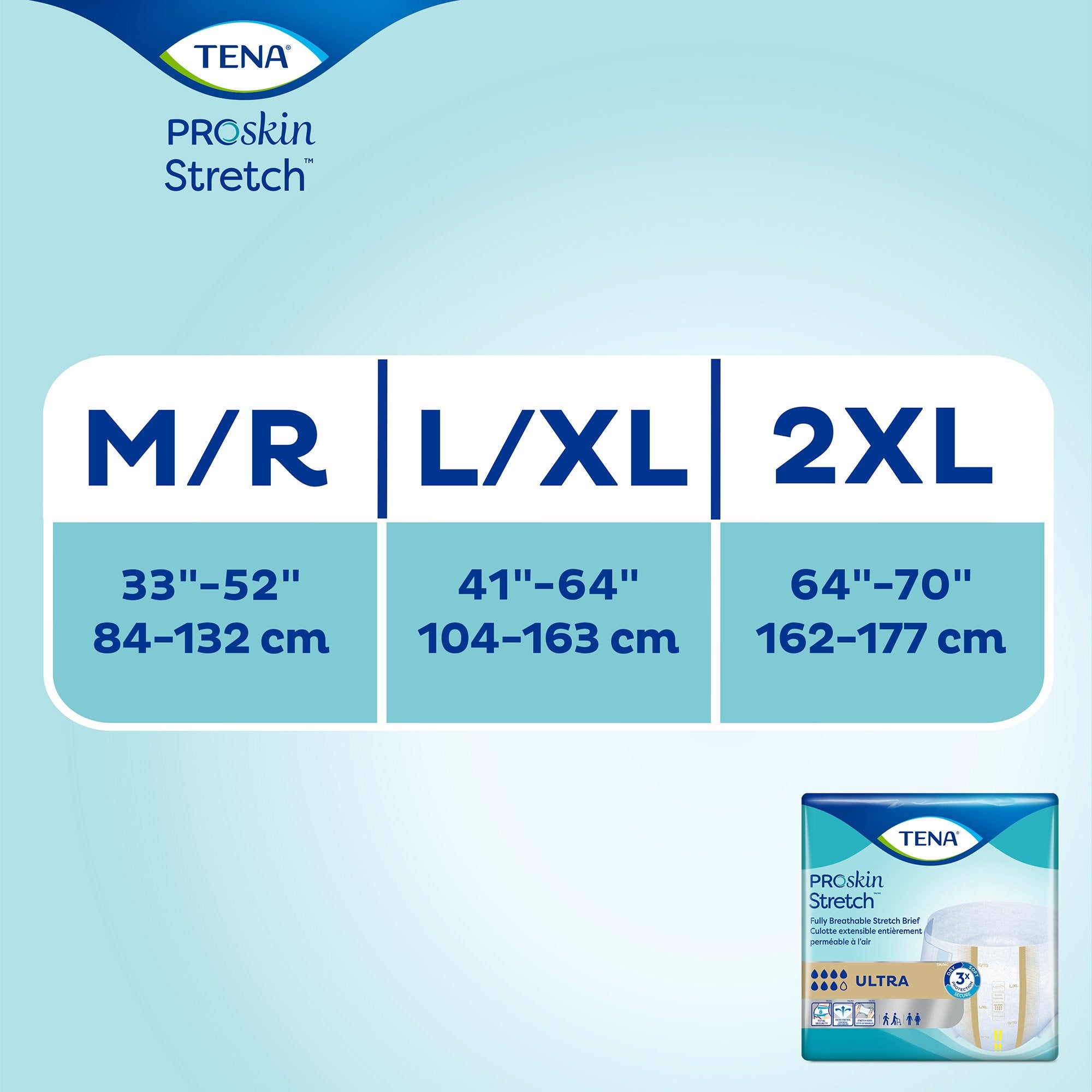 TENA ProSkin Incontinence Stretch Brief ™ Ultra Unisex Disposable Heavy Absorbency
