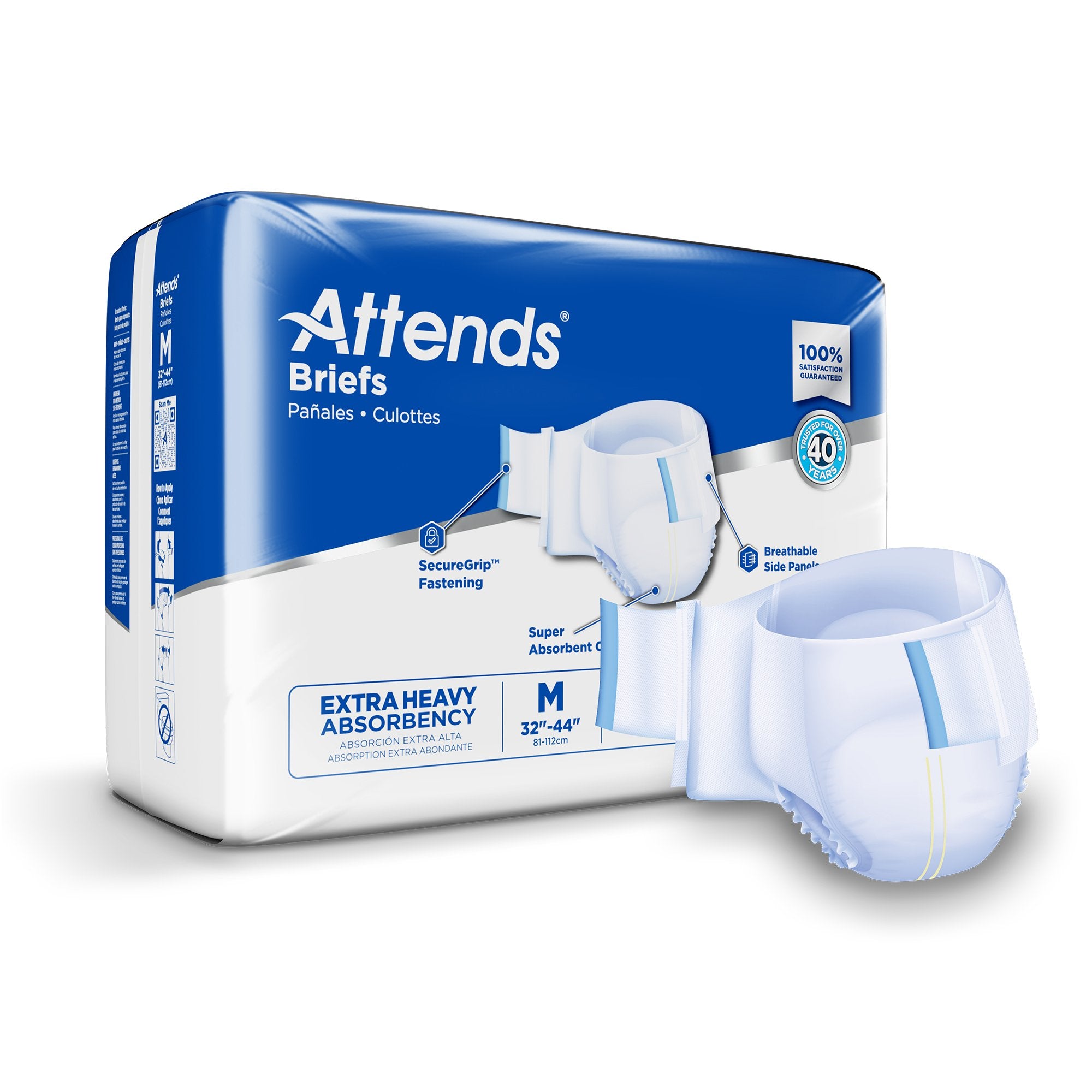 Attends®Care Moderate - Heavy Absorbency Adult Incontinent Brief