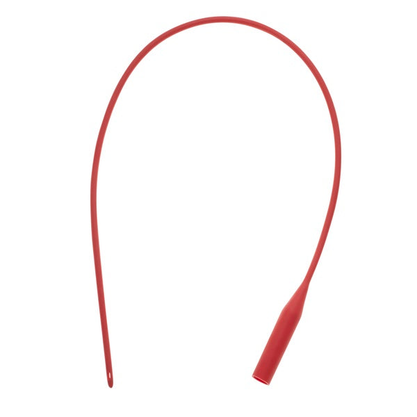Urethral Intermittent Catheter AMSure® Straight Tip Red Rubber