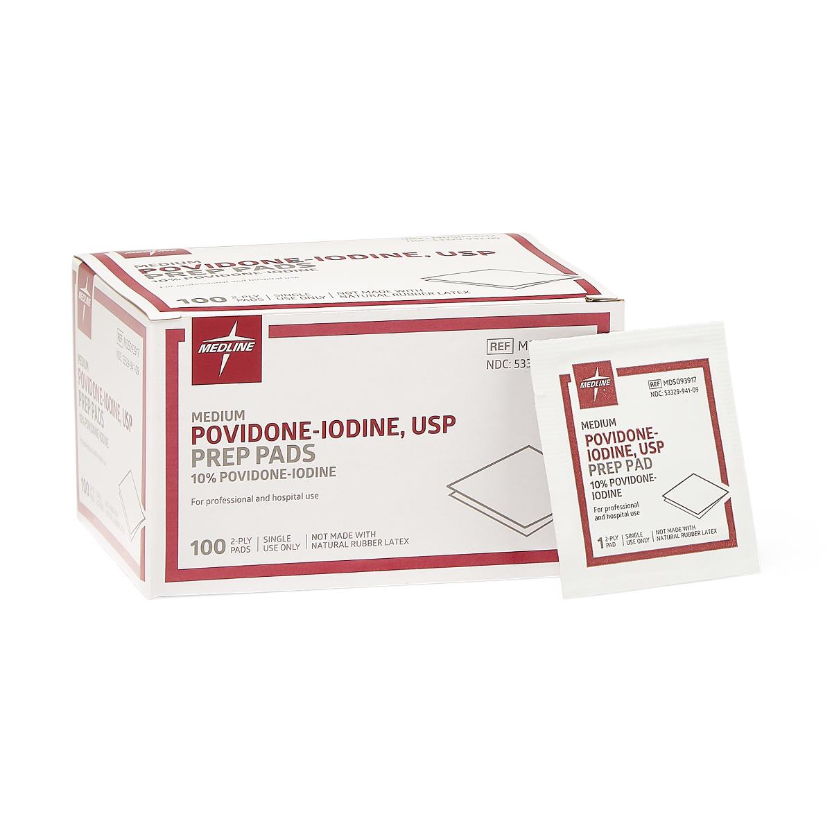 Pad Povidone-Iodine Med Non-Sterile