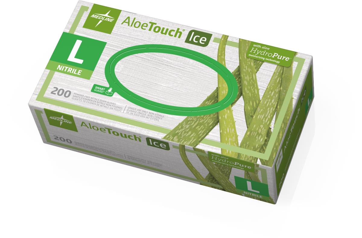 AloeTouch ICE Powder-Free Nitrile Exam Gloves
