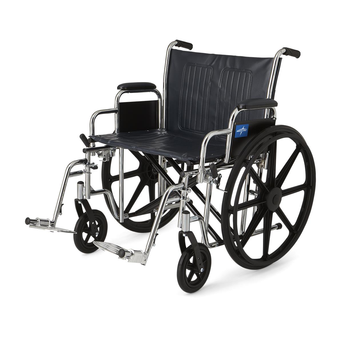 Medline Excel Extra-Wide Wheelchairs 22 inch Seat (MDS806800)