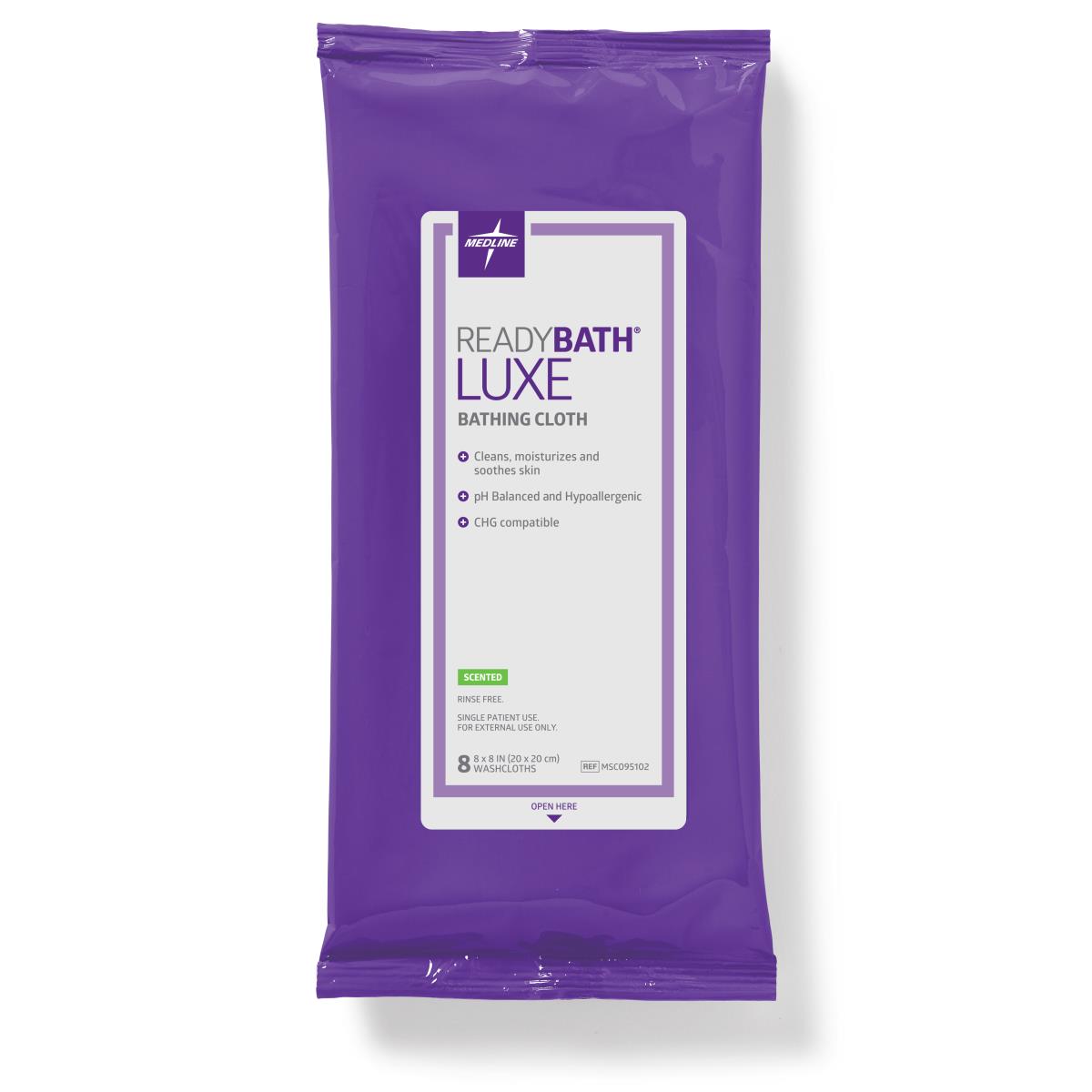 ReadyBath LUXE Total Body Cleansing Heavyweight Washcloths 8-PK