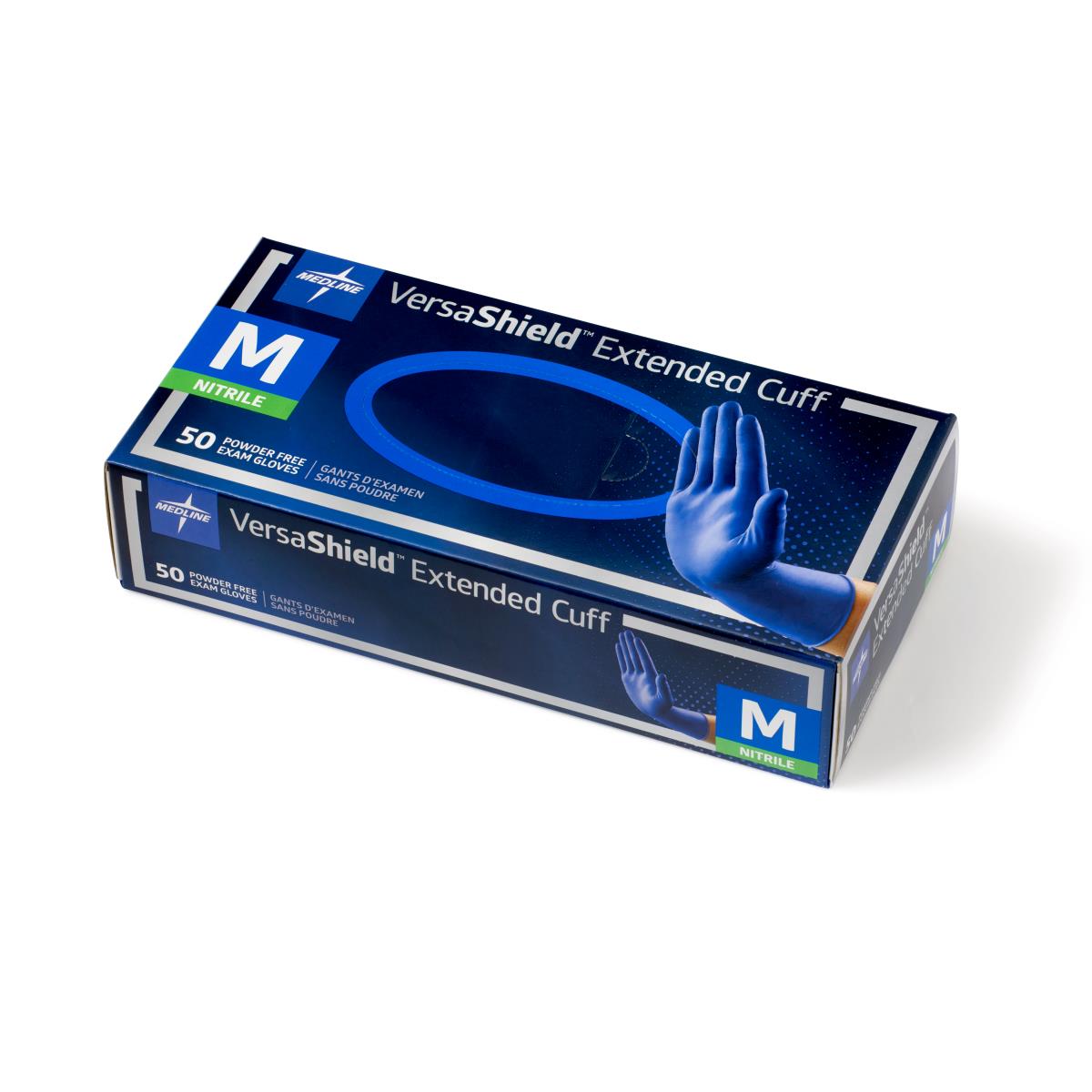 VersaShield Extended Cuff Powder-Free Nitrile Exam Gloves