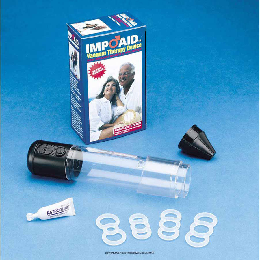 Encore Battery-Operated Vacuum Therapy System for erectile dysfunction with pump and accessories