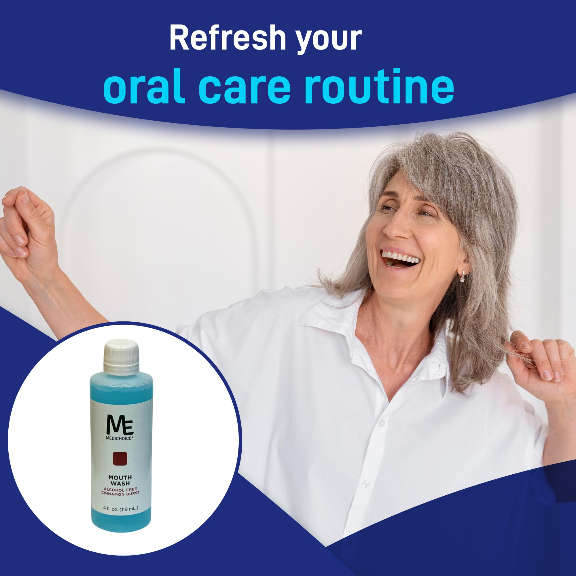 ME MediChoice Mouthwash  Alcohol Free, Cinnamon Burst Flavor 6-Pack (PC7500)