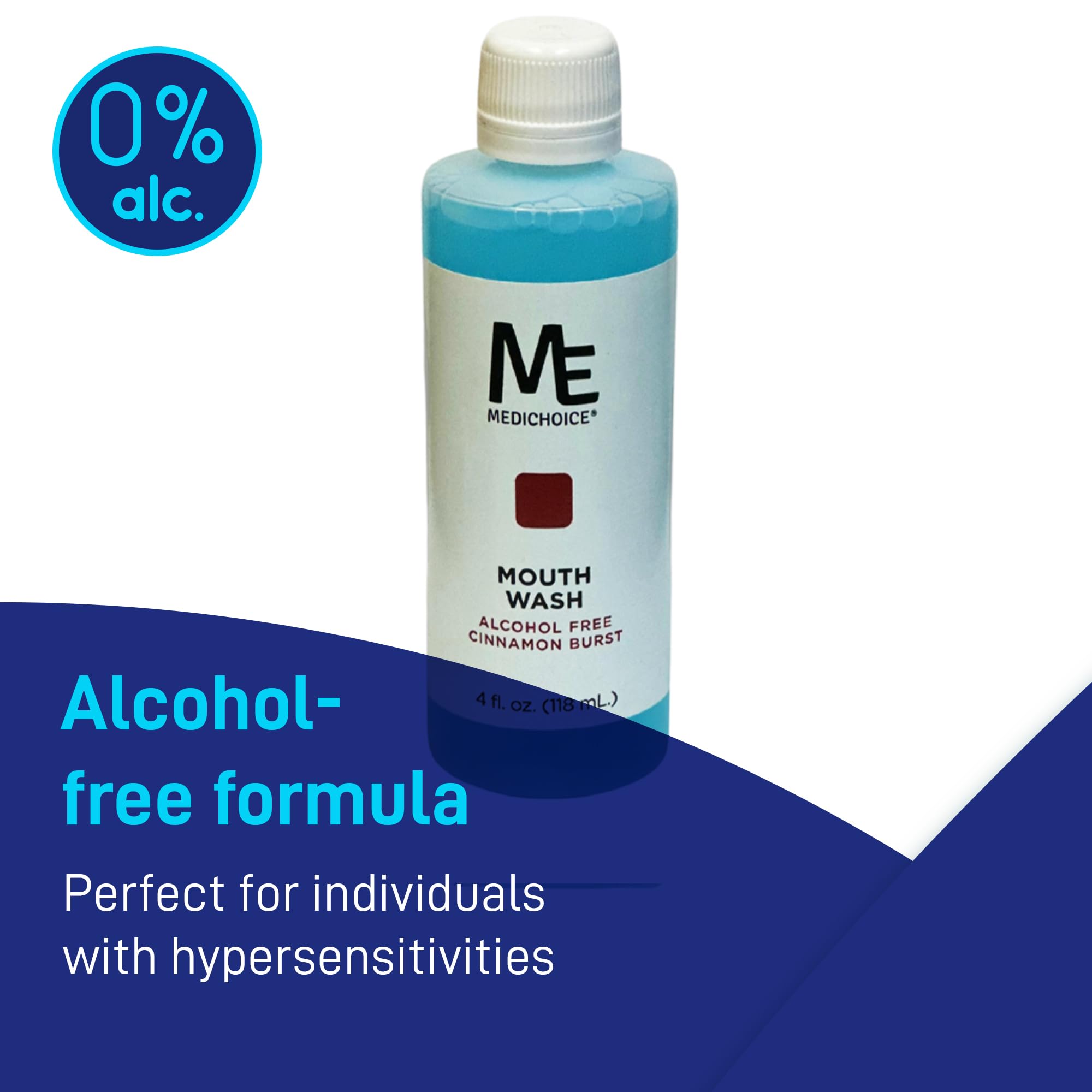 ME MediChoice Mouthwash  Alcohol Free, Cinnamon Burst Flavor 6-Pack (PC7500)
