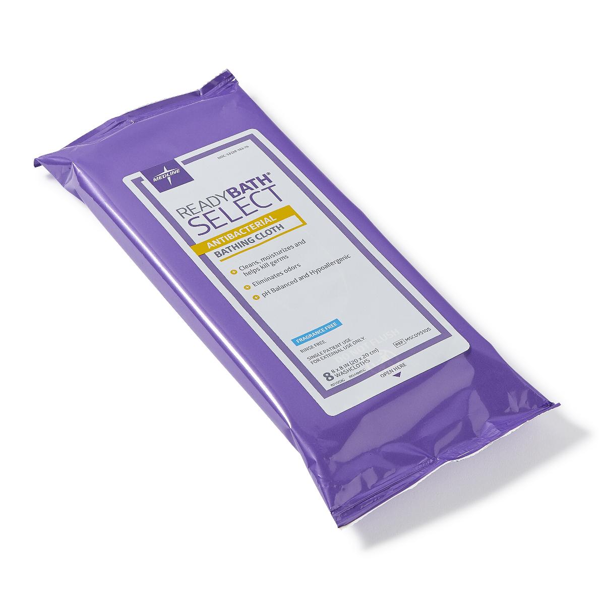 ReadyBath SELECT Medium Weight Cleansing Washcloths 8 wipes/pack