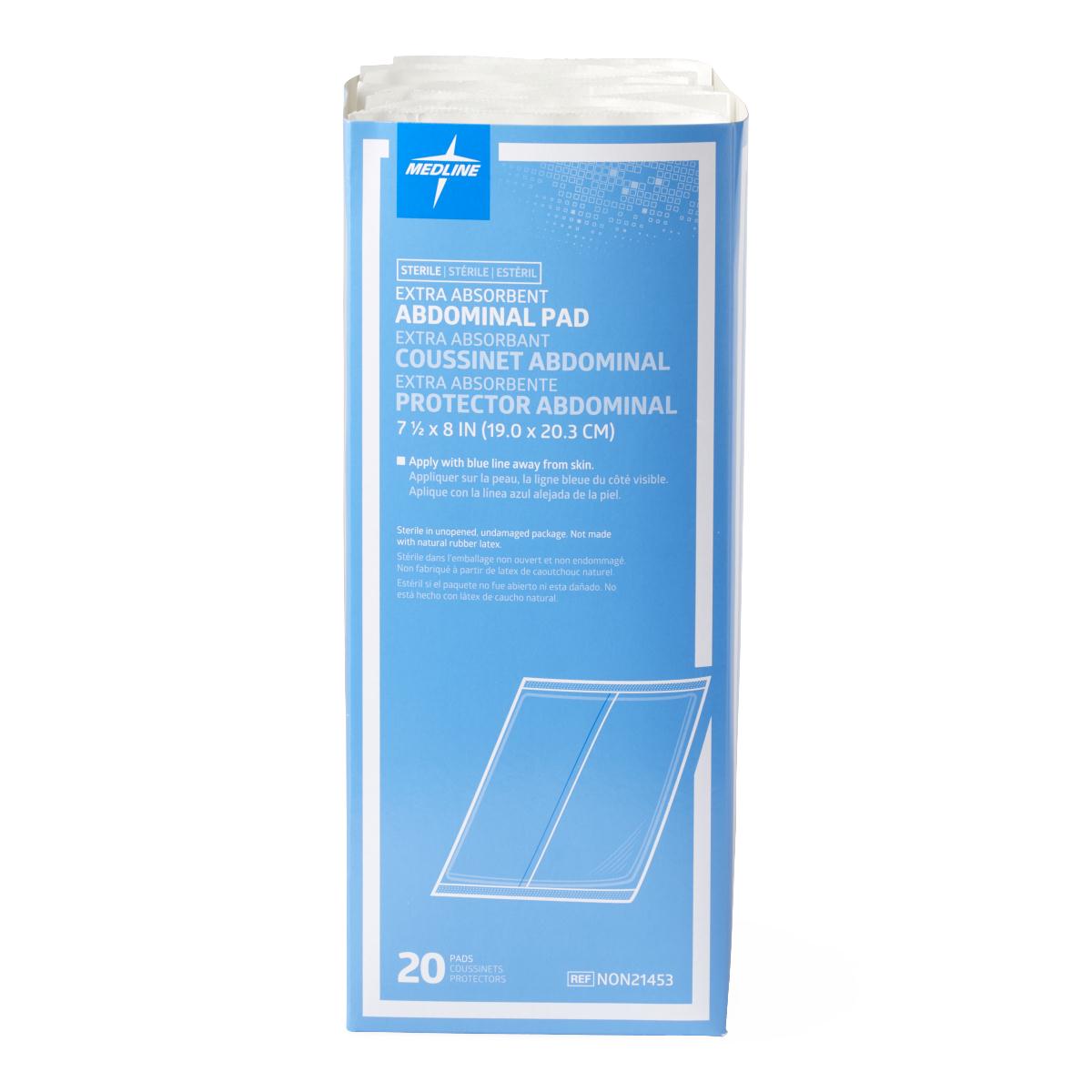 Pad Abdominal 8X7.5 Sterile Latex free 240/Case