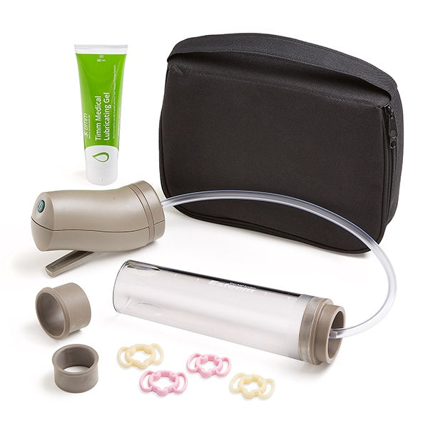 Osbon Classic Manual vacuum therapy pump components including cylinder and tension rings