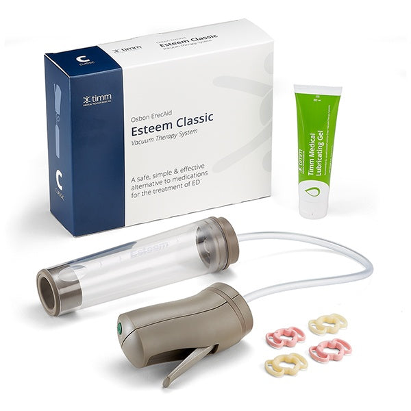 Osbon Classic Manual vacuum therapy pump shown at an angle