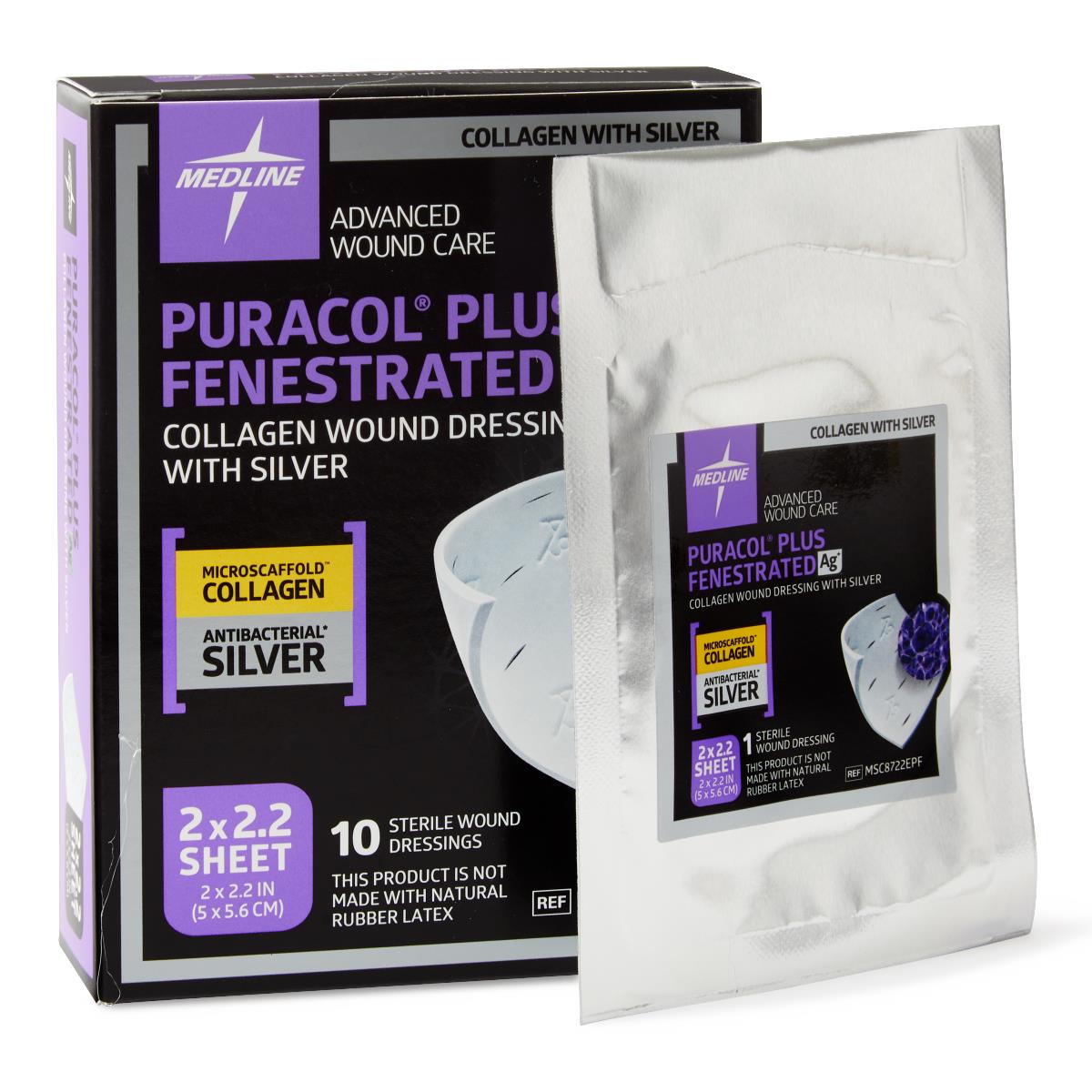 Dressing Col LGen Puracol Plus Ag 4.5Sq. 1 DRESSING EACH