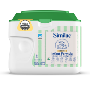 Similac Organic Unflavored 20.6 oz Canister Powder