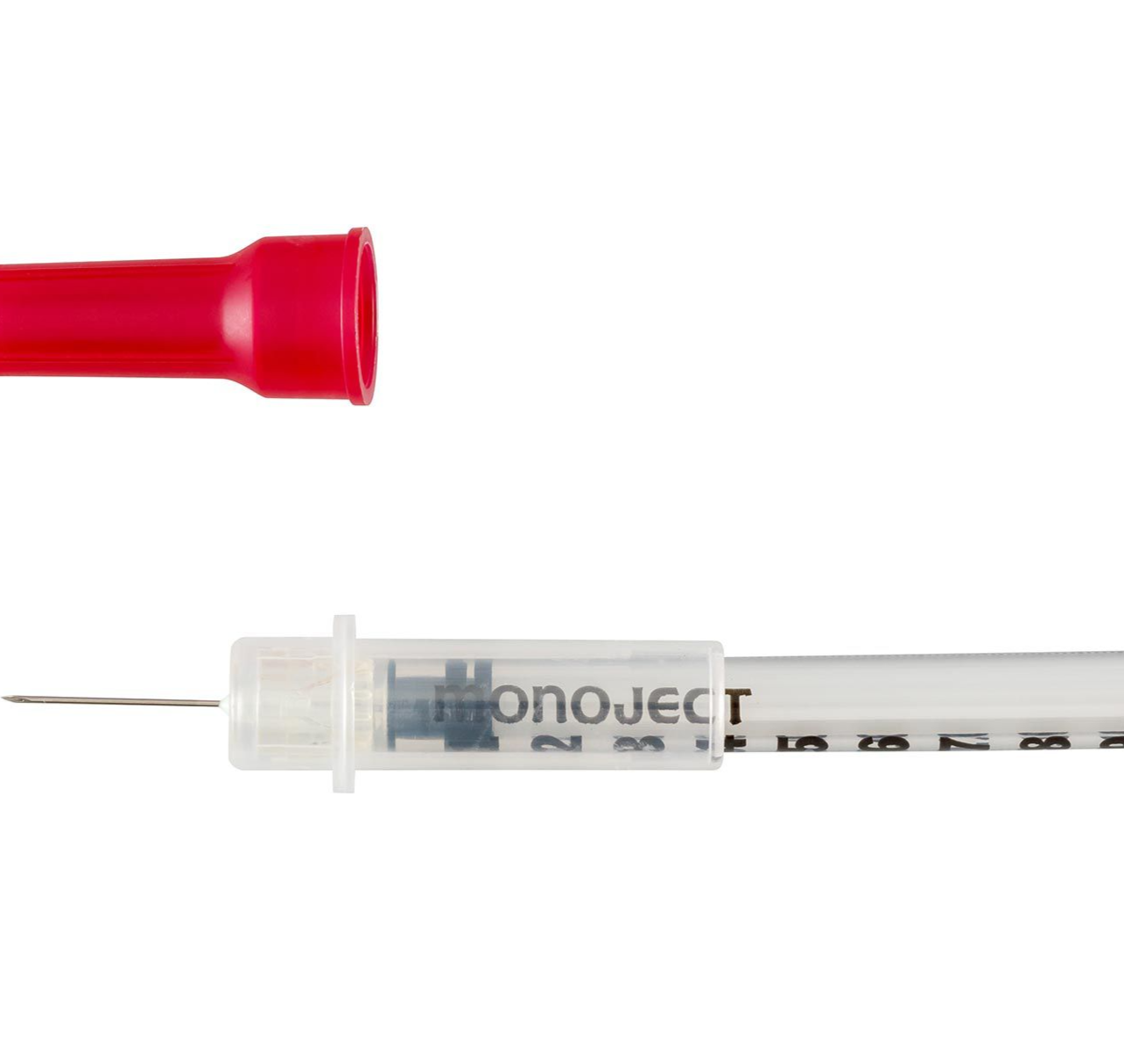 Monoject™ Insulin Safety Syringe  0.5ml with 29G x 1-2" Needle Length