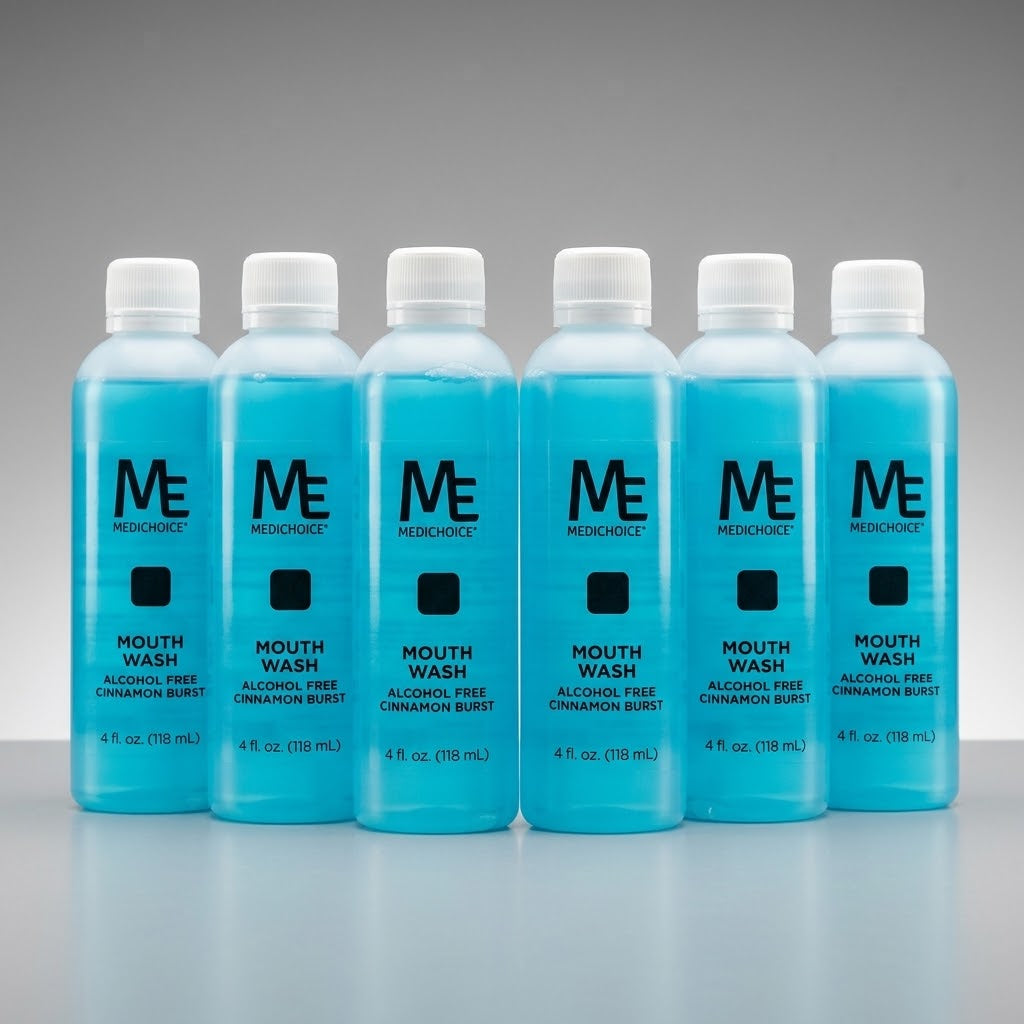 ME MediChoice Mouthwash Alcohol Free, Cinnamon Burst Flavor 6-Pack (PC7500)