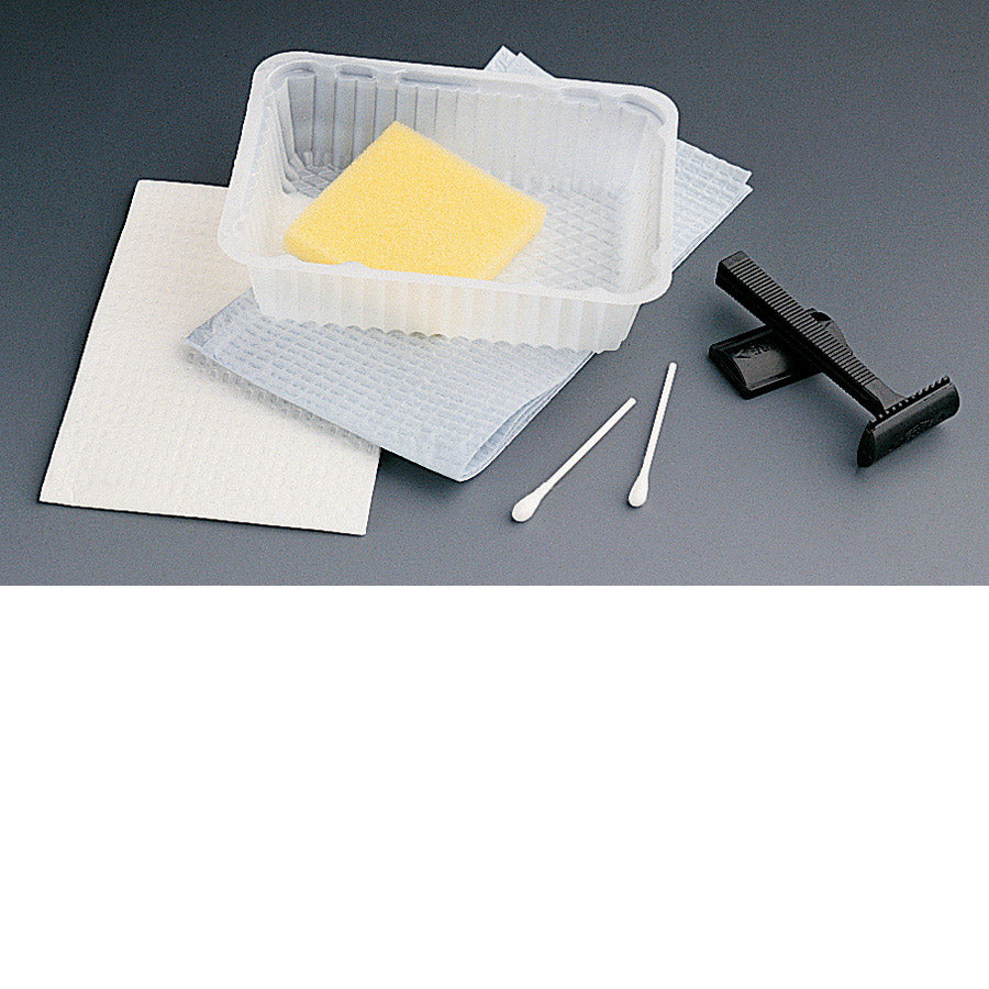 Tray Shave Prep Fixed Razor 1Compartment