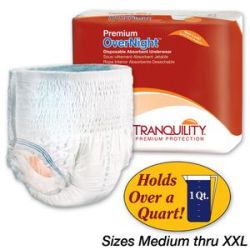 Because Adult Incontinence Tabbed Briefs For Women And Men - Adjustable  Unisex Maximum Disposable Underwear, Anti Odor - White, Medium - Holds 6  Cups