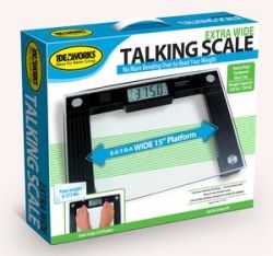 Jobar Talking Scale 550 lb Weight Capacity, 8mm Tempered Glass