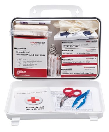 Compact First Aid Kit 25 Person with Plastic Case