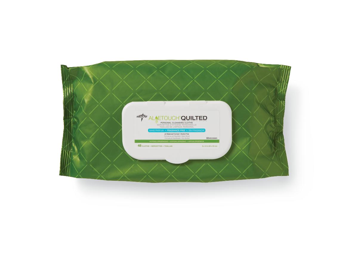 Aloetouch Quilted Personal Cleansing Wipes