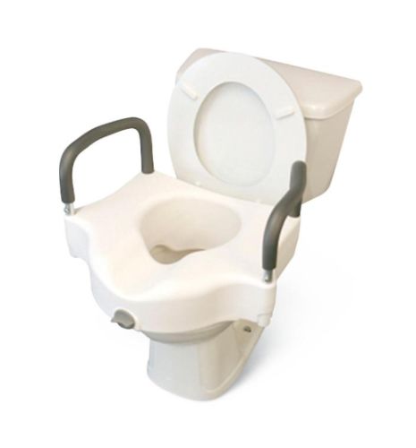 Medline Elevated Toilet Seat With Arms (MDS80316H)