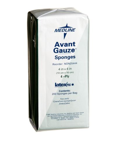 Avant Nonsterile Nonwoven Gauze Sponges 4-Ply, 4" x 4" (NON25444Z)